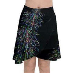 Galaxy Space Chiffon Wrap Front Skirt by Sabelacarlos