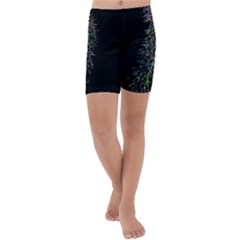 Galaxy Space Kids  Lightweight Velour Capri Yoga Leggings by Sabelacarlos