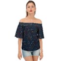 Traditional Tribal Pattern Off Shoulder Short Sleeve Top View1