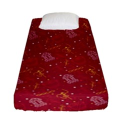 African Folk Tribal Art Fitted Sheet (single Size) by tmsartbazaar