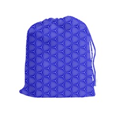 Blue-monday Drawstring Pouch (xl) by roseblue