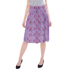 Tropical Flower Forest Of Ornate Colors Midi Beach Skirt by pepitasart
