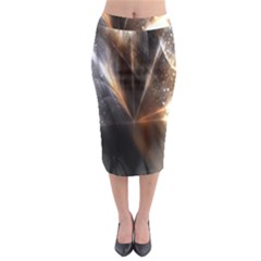 Flash Light Midi Pencil Skirt by Sparkle