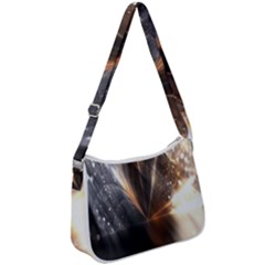 Flash Light Zip Up Shoulder Bag by Sparkle