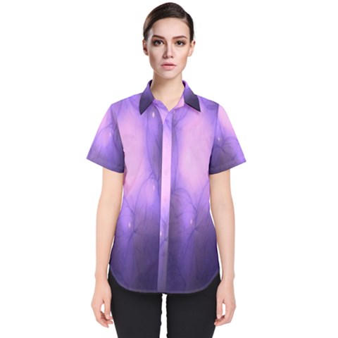Violet Spark Women s Short Sleeve Shirt by Sparkle