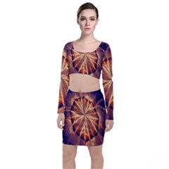 Sun Fractal Top And Skirt Sets by Sparkle