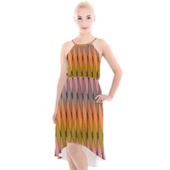 Zappwaits - Your High-low Halter Chiffon Dress  by zappwaits