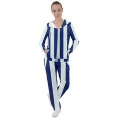 Navy In Vertical Stripes Women s Tracksuit by Janetaudreywilson