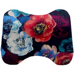 Flowers Pattern Head Support Cushion by Sparkle