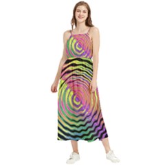 Rainbowwaves Boho Sleeveless Summer Dress by Sparkle