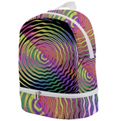 Rainbowwaves Zip Bottom Backpack by Sparkle