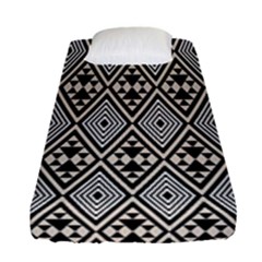 Abstract Boho Style Geometric Fitted Sheet (single Size) by tmsartbazaar