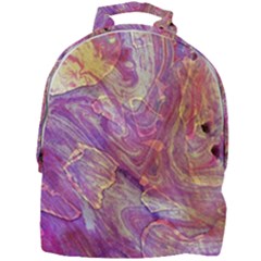 Marbling Abstract Layers Mini Full Print Backpack by kaleidomarblingart