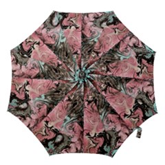 Marbling Collage Hook Handle Umbrellas (medium) by kaleidomarblingart