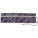 Violet Textured Mosaic Ornate Print Roll Up Canvas Pencil Holder (L) View2