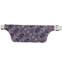 Violet Textured Mosaic Ornate Print Active Waist Bag View2