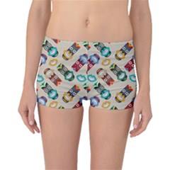 Ethnic Tribal Masks Boyleg Bikini Bottoms by tmsartbazaar
