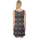 Moth pattern Sleeveless Satin Nightdress View2