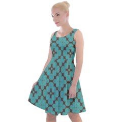 Tiles Knee Length Skater Dress by Sobalvarro