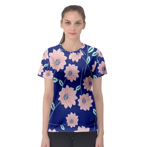 Floral Women s Sport Mesh Tee by Sobalvarro