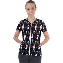 Halloween Short Sleeve Zip Up Jacket by Sparkle