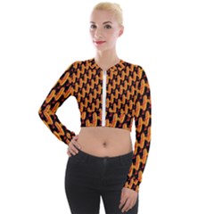Halloween Long Sleeve Cropped Velvet Jacket by Sparkle