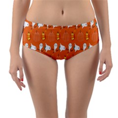 Halloween Reversible Mid-waist Bikini Bottoms by Sparkle