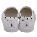 Riding Bike Motif Print Pattern Men s Canvas Slip Ons View4