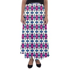 Geometric Flared Maxi Skirt by SychEva