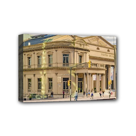 Solis Theater Exterior View, Montevideo, Uruguay Mini Canvas 6  X 4  (stretched) by dflcprintsclothing