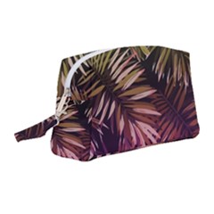 Purple Leaves Wristlet Pouch Bag (medium) by goljakoff