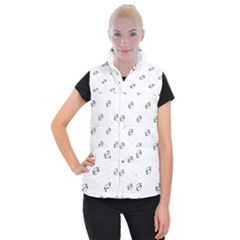 American Football Ball Motif Print Pattern Women s Button Up Vest by dflcprintsclothing