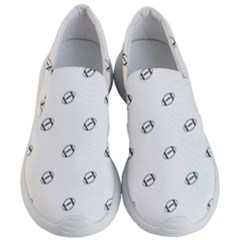 American Football Ball Motif Print Pattern Women s Lightweight Slip Ons by dflcprintsclothing
