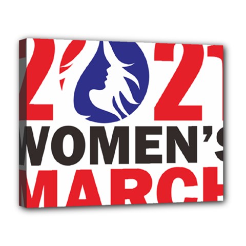 Womens March Canvas 14  X 11  (stretched) by happinesshack