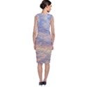 Cloudscape Photo Print Sleeveless Velvet Midi Dress View2