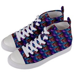 Abstract Illusion Women s Mid-top Canvas Sneakers by Sparkle
