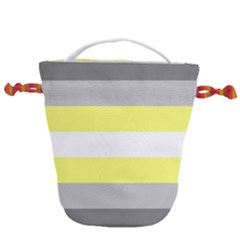 Deminonbinary Pride Flag Lgbtq Drawstring Bucket Bag by lgbtnation