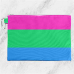 Polysexual Pride Flag Lgbtq Canvas Cosmetic Bag (xxl) by lgbtnation