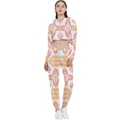 Sp 842 Cropped Zip Up Lounge Set by Eskimos
