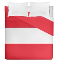 Flag Of Austria Duvet Cover Double Side (queen Size) by FlagGallery