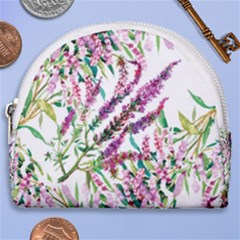 Flowers Horseshoe Style Canvas Pouch by goljakoff