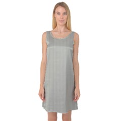 Silver Cloud Grey & Black - Sleeveless Satin Nightdress by FashionLane
