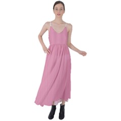Amaranth Pink & Black - Tie Back Maxi Dress by FashionLane