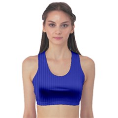 Admiral Blue & White - Sports Bra by FashionLane