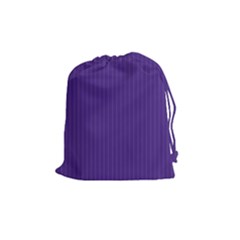 Spanish Violet & White - Drawstring Pouch (medium) by FashionLane