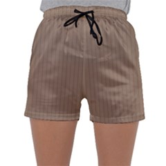 Beaver Brown & Black - Sleepwear Shorts by FashionLane