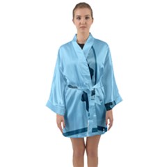 Cat Mirror Lion Long Sleeve Satin Kimono by HermanTelo