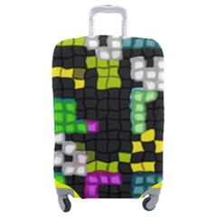 Drawn Squares                                                 Luggage Cover (medium) by LalyLauraFLM