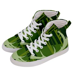 Forest Deer Tree Green Nature Men s Hi-top Skate Sneakers by HermanTelo