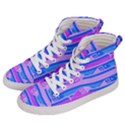 Fish Texture Blue Violet Module Men s Hi-Top Skate Sneakers View2